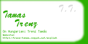 tamas trenz business card
